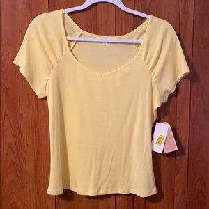 NWT Copper Key Bright Yellow Top